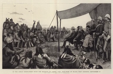 Nel Grande Nord-Ovest con il Marchese di Lorne, il Pow-Wow a Black Feet Crossing, 10 settembre